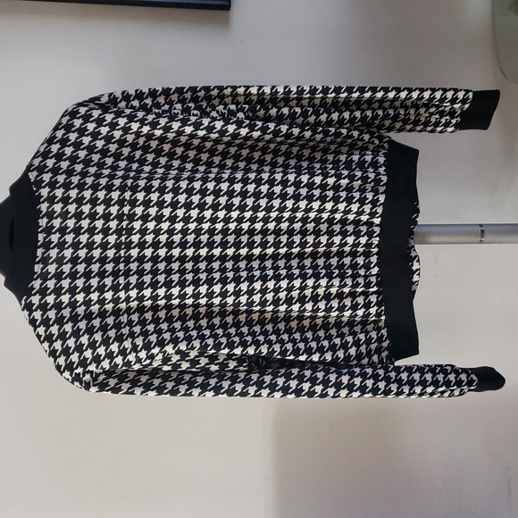 Houndstooth Bomber Jacket - Picture 2 of 8